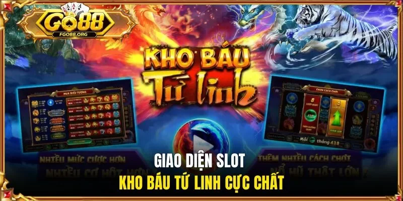 Giao diện slot Kho Báu Tứ Linh cực chất