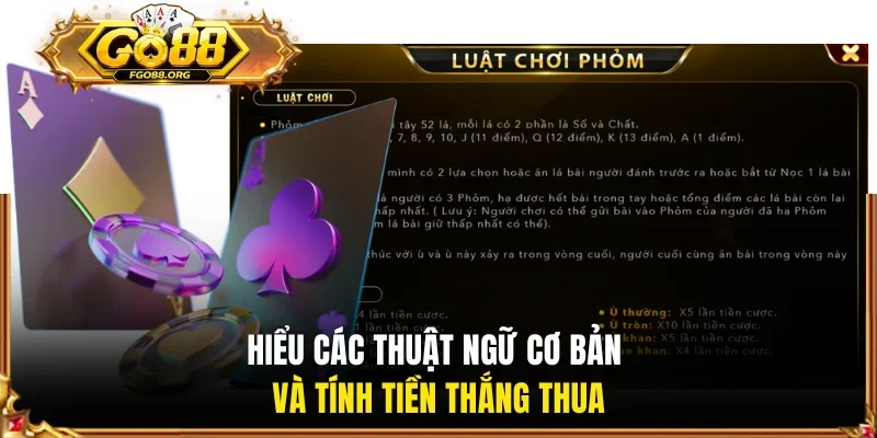 Hiểu các thuật ngữ cơ bản và tính tiền thắng thua