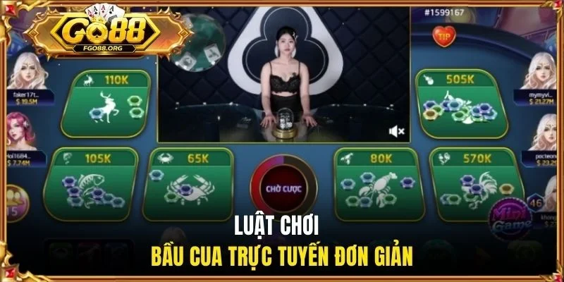 Luật đánh cược bầu cua trực tuyến đơn giản 