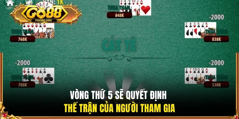 Vòng thứ 5 sẽ quyết định thế trận của người tham gia